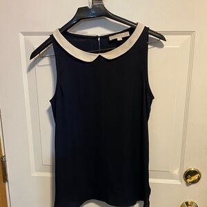 Simple collared LOFT top